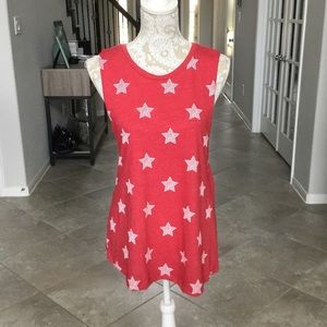 Open Twist Back Star Tank